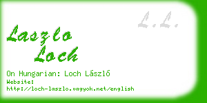 laszlo loch business card