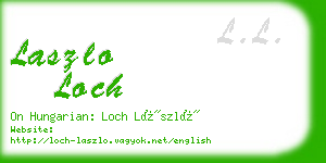 laszlo loch business card